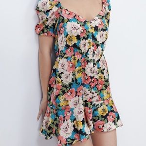 Zara floral dress
